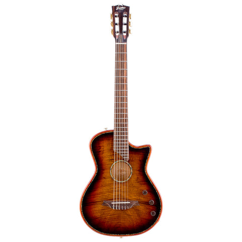 Guitarra Electroacustica Bromo Nylon Sumburst Ben2c Con Estuche