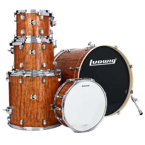 Bateria Acustica Ludwig Evolution 5pc 22" Con Hard & Zbt Pack Cherry Le522010